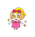 Peach color girl（個別スタンプ：5）