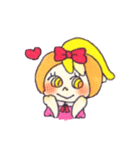 Peach color girl（個別スタンプ：10）