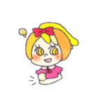 Peach color girl（個別スタンプ：14）