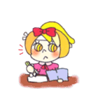 Peach color girl（個別スタンプ：22）