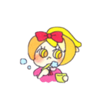 Peach color girl（個別スタンプ：25）