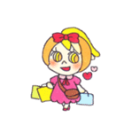 Peach color girl（個別スタンプ：27）