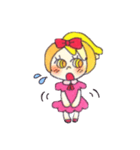 Peach color girl（個別スタンプ：33）