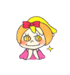 Peach color girl（個別スタンプ：35）