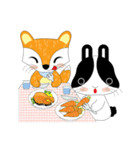 A nice couple (The fox and the rabbit)（個別スタンプ：36）