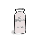 うさぎ牛乳（個別スタンプ：32）