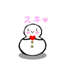 日本式雪だるま（個別スタンプ：19）