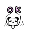 白黒星のぱんだーそん（個別スタンプ：13）