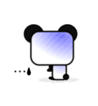 白黒星のぱんだーそん（個別スタンプ：28）