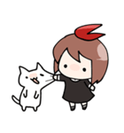 にゃんことようじょ（個別スタンプ：5）