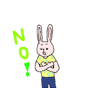 ピンクとグレーのうさぎたち（個別スタンプ：18）
