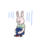ピンクとグレーのうさぎたち（個別スタンプ：29）