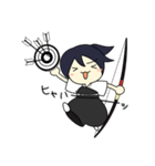 弓道女子（個別スタンプ：1）