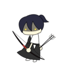 弓道女子（個別スタンプ：24）