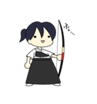 弓道女子（個別スタンプ：36）