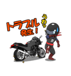 ライダー忍者くんブラック（個別スタンプ：10）