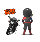 ライダー忍者くんブラック（個別スタンプ：27）