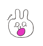 変顔うさぎ（個別スタンプ：4）