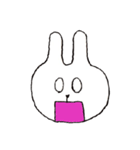 変顔うさぎ（個別スタンプ：6）