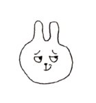変顔うさぎ（個別スタンプ：7）