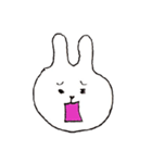 変顔うさぎ（個別スタンプ：8）