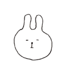 変顔うさぎ（個別スタンプ：10）