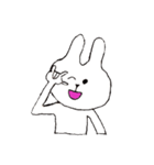 変顔うさぎ（個別スタンプ：17）