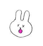 変顔うさぎ（個別スタンプ：19）