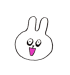 変顔うさぎ（個別スタンプ：21）