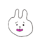 変顔うさぎ（個別スタンプ：24）