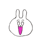 変顔うさぎ（個別スタンプ：26）