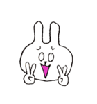 変顔うさぎ（個別スタンプ：30）