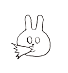 変顔うさぎ（個別スタンプ：34）