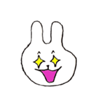 変顔うさぎ（個別スタンプ：35）