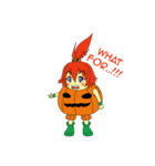 Pumpkin-chan's Halloween activities (EN)（個別スタンプ：2）