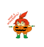 Pumpkin-chan's Halloween activities (EN)（個別スタンプ：3）