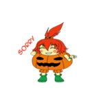 Pumpkin-chan's Halloween activities (EN)（個別スタンプ：5）