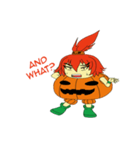 Pumpkin-chan's Halloween activities (EN)（個別スタンプ：6）