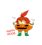 Pumpkin-chan's Halloween activities (EN)（個別スタンプ：10）