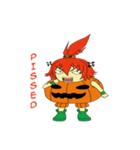 Pumpkin-chan's Halloween activities (EN)（個別スタンプ：11）