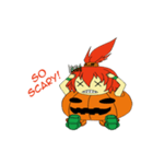 Pumpkin-chan's Halloween activities (EN)（個別スタンプ：21）