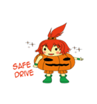 Pumpkin-chan's Halloween activities (EN)（個別スタンプ：23）