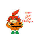 Pumpkin-chan's Halloween activities (EN)（個別スタンプ：24）