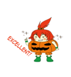 Pumpkin-chan's Halloween activities (EN)（個別スタンプ：28）