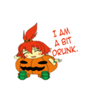 Pumpkin-chan's Halloween activities (EN)（個別スタンプ：31）