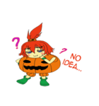 Pumpkin-chan's Halloween activities (EN)（個別スタンプ：39）