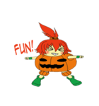 Pumpkin-chan's Halloween activities (EN)（個別スタンプ：40）