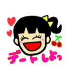 Useful message with girl stamp（個別スタンプ：14）