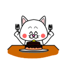白猫のたまおクン（個別スタンプ：14）