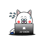 白猫のたまおクン（個別スタンプ：27）